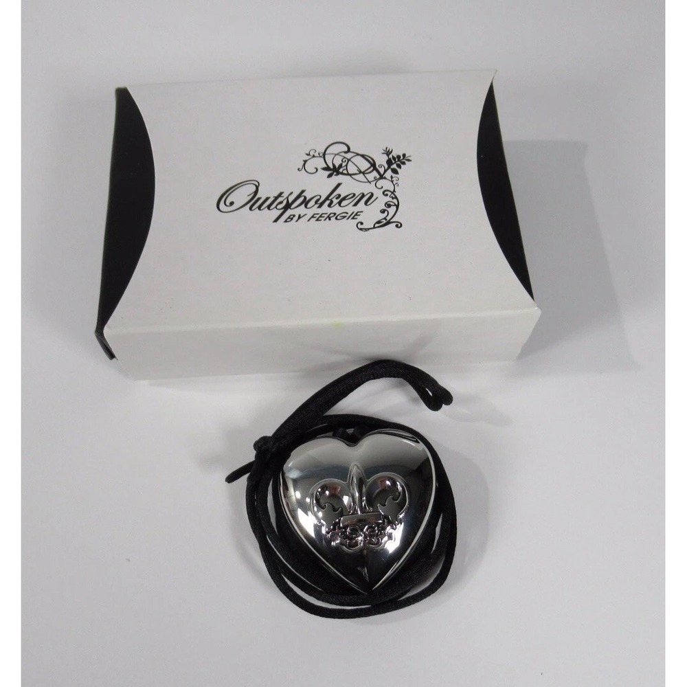 Avon Outspoken by Fergie Solid Perfume in‎ Locket Necklace